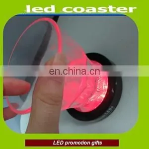 2015 Hot Sale Flashing Rgb Led Coaster for Christmas Decoration thumbnail-4