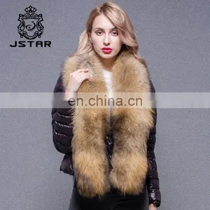 Online Shop Fashion Winter Jacket Fur Parka With Fur Hood thumbnail-5