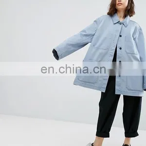 Gold Supplier Dust Coat Button Shoulder Two Pocket OEM Chinese Winter Coat thumbnail-1