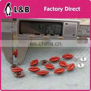 2015 High Quality New Popular Alloy Red Lip Rivet thumbnail-3