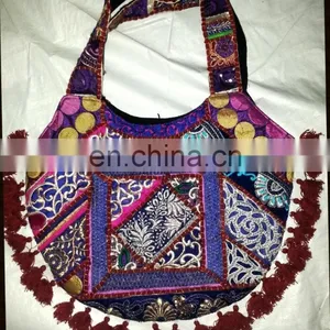 Latest 2015 Patch Work Traditional Handmade Antique Ethnic Vintage Banjara Wholesale Boho Sling Hand Bag thumbnail-1