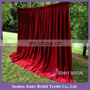 BCK125 Velvet Curtain Fabric American Fancy Curtain Designs Velvet Backdrop thumbnail-1