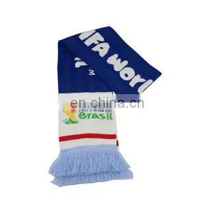 Best Selling Acrylic Knitted World Cup Football Scarf Knitting Pattern thumbnail-2