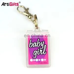Promotion Bulk Round Clear Anime Custom Printed Blank Photo Acrylic Keychain Maker thumbnail-5