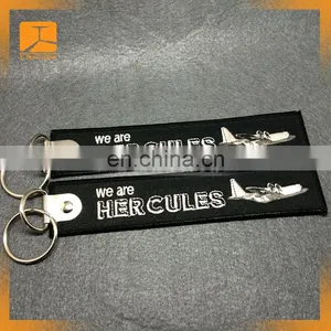 Wholesale Embroidery Tags Custom Flight Keychains thumbnail-3