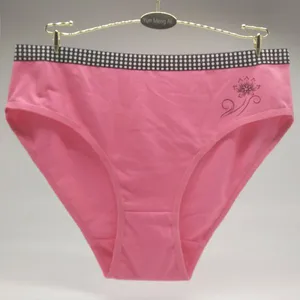 Yun Meng Ni Sexy Underwear Pretty Flower Printed Ladies Briefs Breathable Cotton Biig Size Women Panties thumbnail-3