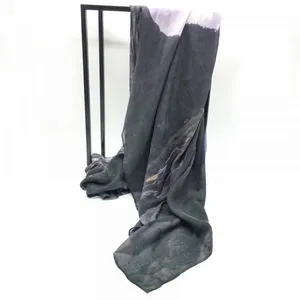 OEM Service Factory Supplier Custom Digital Print Italian Habotai Silk Scarf thumbnail-1