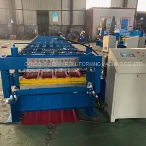 Steel Double Layer Zinc Roof Sheeting Cold Forming Line thumbnail-2