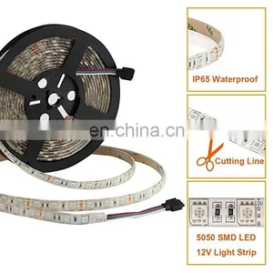 Super Bright Rgb Led Light Strip 5m 12v Waterproof Smd 5050 60 Leds thumbnail-5