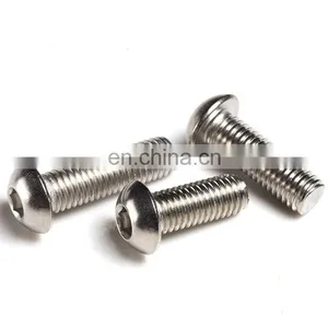 ISO7380 m4 M6 M8 M10 M12 Stainless Steel Button Head Hexagon Socket Head Machine Screw With Round Head thumbnail-1