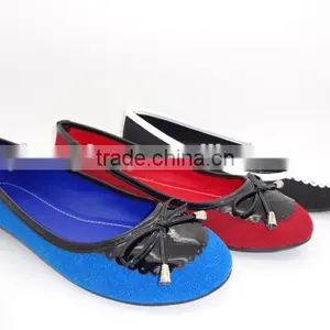 2016 New Cheapest Fashion Dance Flat Shoes Wholesale Foldable Line Dance Shoes for Woman thumbnail-1