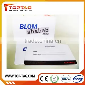 Promotional High Quality id Business Pvc Card With Embossed Number and Sticker thumbnail-6