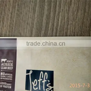 Three Side Sealed Paper Craft Lamination Beef Jerky Packaging Bags thumbnail-3