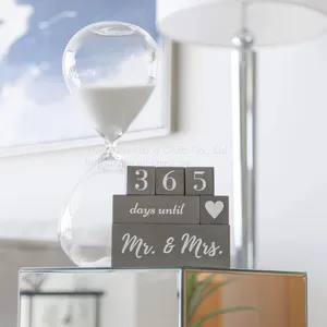 Wedding Countdown Block - Engagement Gifts for Engaged Couples Bride to Be Engaged Gifts for Her Fiance thumbnail-3