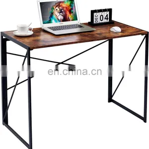 Fast Shipping Black Wooden Luxury Simple Modern Executive Company Home Office Furniture Computer Laptop Table Desk thumbnail-1
