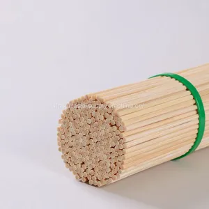 Food Safe Chinese Supplier Natural Eco-friendly Disposable Round Bamboo Skewer thumbnail-1