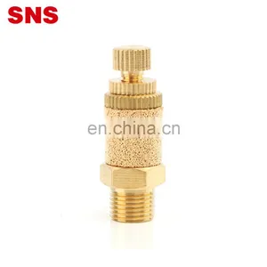 SNS PSB Series Factory Air Brass Silencer Pneumatic Muffler Fitting Silencers thumbnail-2