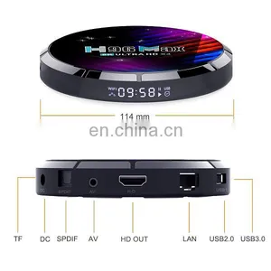 New Arrive Amlogic S905X4 Quad Core 8K HD Video Android 11.0 Dual Wifi H96 Max X4 TV Box thumbnail-1
