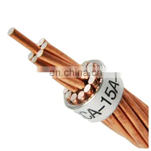 Overhead Bare Conductor Copper Clad Steel Ccs Wire 95mm Bare Copper Conductor thumbnail-4