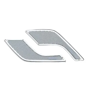 R20435695 Aftermarket Replacement Chrome Grille Mesh Hood Air Set (Right & Left) for Volvo VNL thumbnail-1