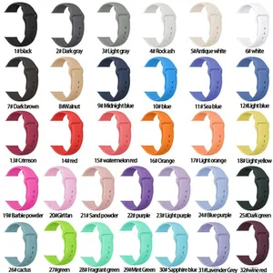 Wholesale Price Sport Watch Belt Watch Band Silicone Watches Strap for Apple for IWatch 6 SE 38MM 40MM 42MM 44MM Series 5 thumbnail-1