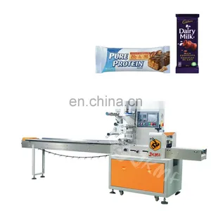 Jkmf Full Automatic Crunchy Peanut Butter Stick Energy Bar Chocolate Bar Packing Machine thumbnail-1