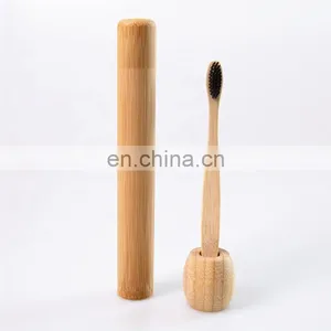 Eco-friendly Natural Bamboo Tubes Packaging, Bamboo Toothbrush Holder, Bambpp Toothbrush Case thumbnail-1