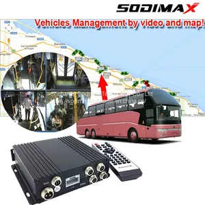 4CH CCTV Camera Digital Video Recorder SD Card MDVR 720P AHD Camera Real-time Video Vehicle Mobile DVR thumbnail-5