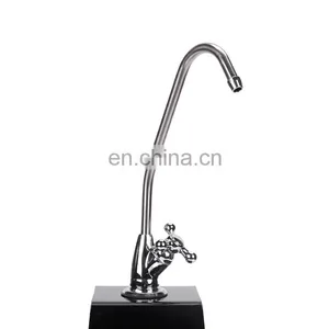 Swan Neck Tap Water Filter Purifier Tap Nsf Brass Water Filter Faucet Chrome for ro System thumbnail-1