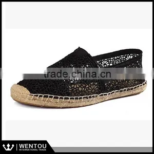Jet Set Casual Slip On Canvas Lace Espadrille thumbnail-2