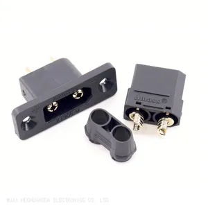 Genuine Amass XT90E-M Black XT90H Connectors Male Female Gold Plated Battery Connectors With Dust Cover thumbnail-3
