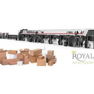 MJF2500-250-5 Layer Corrugated Cardboard Equipment 3ply/5ply/7ply for Carton Factory Making Machines thumbnail-1