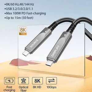 كابل ألياف ضوئية USB-C يدعم فيديو بدقة 8K بسرعة 10 جيجابت في الثانية thumbnail-3