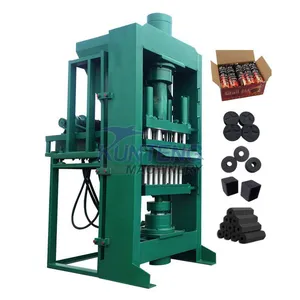 Stainless Steel PLC Hydraulic Sawdust Charcoal Press Briquette Machine Compressed Coal Making Machine EPC thumbnail-1