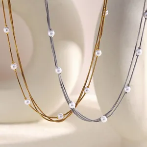 304 Stainless Steel Necklace, 18 Inch Cable Chain With Lobster Clasp, Polished Finish, Lead-Free Jewelry Wholesale thumbnail-5
