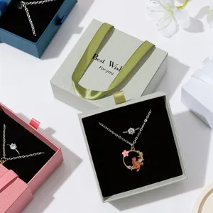 Popular Fashion Customized Pearl Necklace Packaging Box thumbnail-2