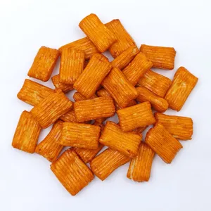 Factory Supply Low Oil Baked BBQ Chili Rice Sticks, Textured Crispy Spicy Rice Crackers, Custom Flavor, Asain Snacks for HORECA thumbnail-2