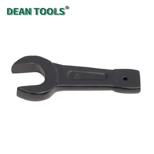 Bent Striking Open End Wrench 45-Degree Bend Carbon Steel Bent Handle Spanner Hand Tool Single Open End Striking Wrench thumbnail-4
