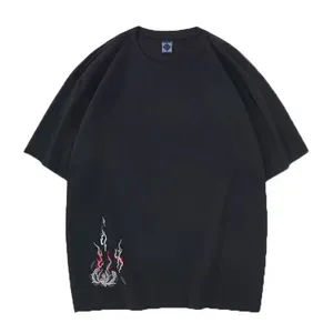 Men’s 100% Combed Cotton Embroidered Short-Sleeve T-Shirt thumbnail-2