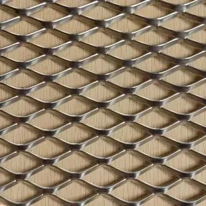 Aluminum Expanded Metal Mesh 0.6mm Thickness 4mm x 8mm Diamond for Ventilation Panels thumbnail-2