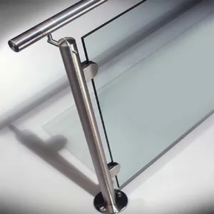 Frameless Glass Railing Post for Indoor Stair Systems thumbnail-4