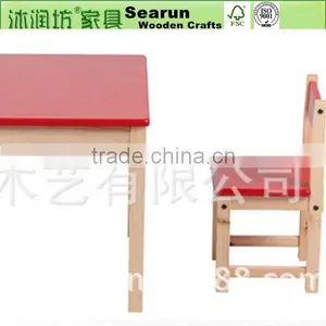 Wooden Children Chair and Table, Antique Wooden Chairs for Children, Children Wooden Kitchen thumbnail-1
