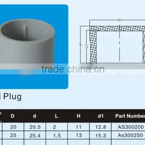 Plastic End Plug (conduit System AS/NZS 2053) thumbnail-1
