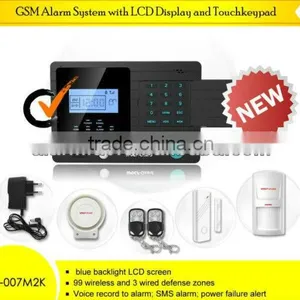 Three Years Warranty! Gsm Tri-band Wireless Anti-theft Security Systems With LCD Display and Free Door Sensors thumbnail-1
