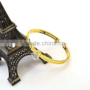 American Diamond Bangle From India Stainless Steel 18k Bangle thumbnail-4