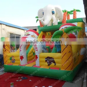 New Virgin Forest Slide Inflatable Slide Cheap Inflatables Land Bouncer thumbnail-1