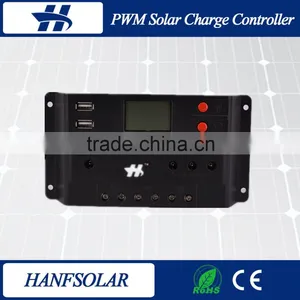 China Original Design 10A PWM Charge Controller,PWM Solar Charge Controller 12v 24v Auto LCD Display thumbnail-2