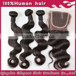 2015 New Elegant Hair Products Drop Shipping Suppliers Brazilian Remy Hair With Silk Closure thumbnail-5