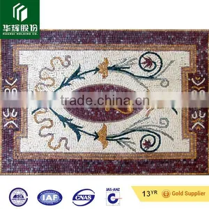 2015 Hot Sale Cheap Natural Marble Stone Square Water Jet for Sale thumbnail-2