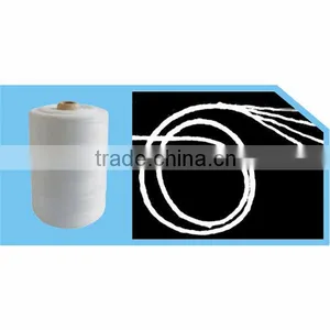 Hot Sale 20S Yarn Count 204 Polyester Thread Z Twist Raw White Color thumbnail-1